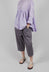 Balloon Leg Trousers in Grey Purple