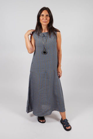 Gingham Linen Dress in Gilli