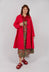 Pleated Overcoat in Rosso