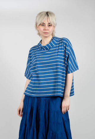 Striped Cotton Top in Sabbia