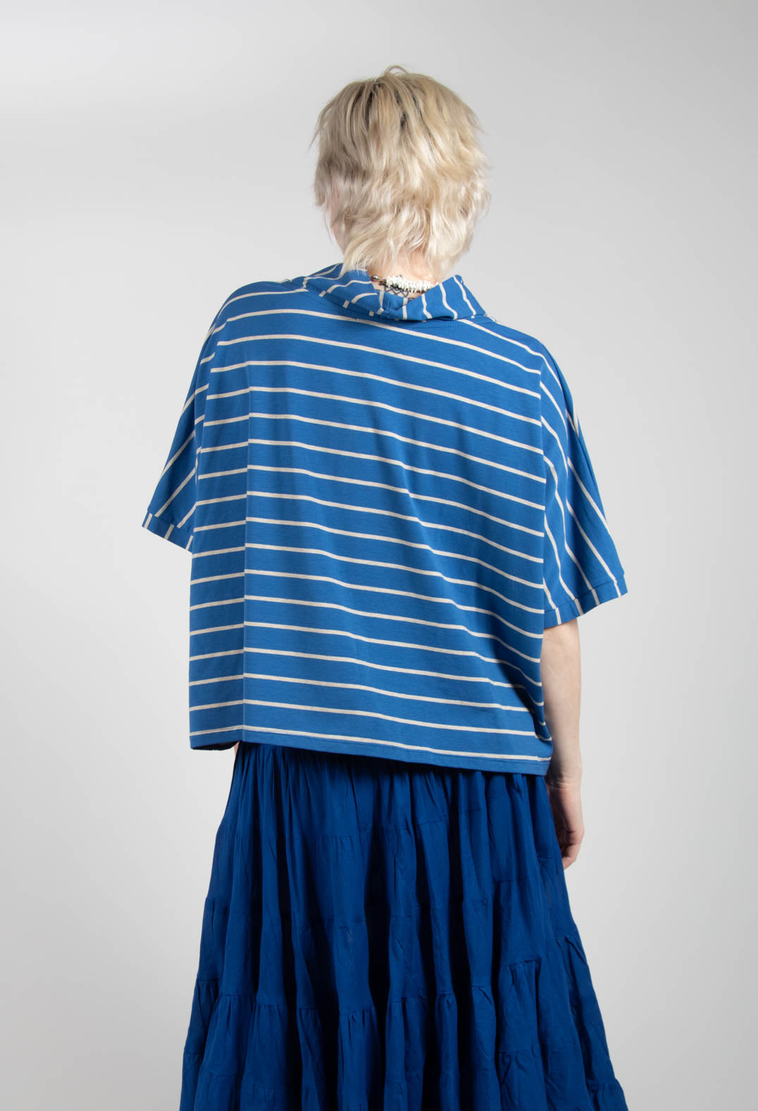 Striped Cotton Top in Sabbia