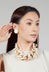 1/2 Boule Earrings in Cream