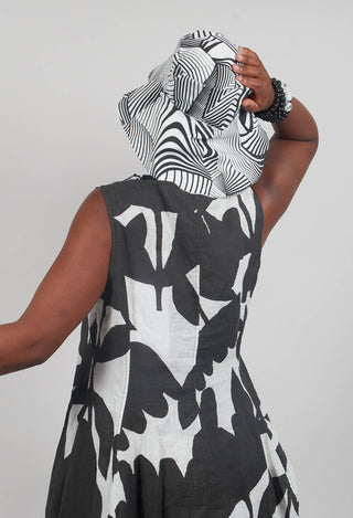 BONE Hat in White with Black