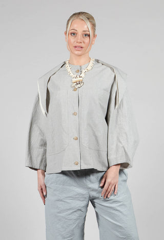 Sailor Collar Jacket in Light Grey