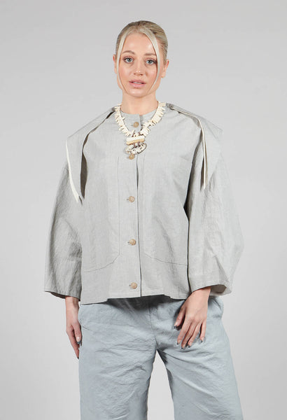 SOH Sailor Collar Jacket in Light Grey | Olivia May