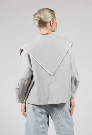 Sailor Collar Jacket in Light Grey