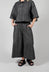 Contrast Stitch Wide Culottes in Dark Blue