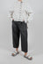 Raw Hemmed Jean Trousers in Dark Blue