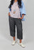 Raw Hemmed Jean Trousers in Dark Blue