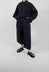 Pleated Trousers in Dark Navy
