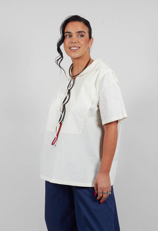 Sailor Collar Blouse in Off White