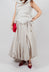 Dipped Hemline Skirt in Beige