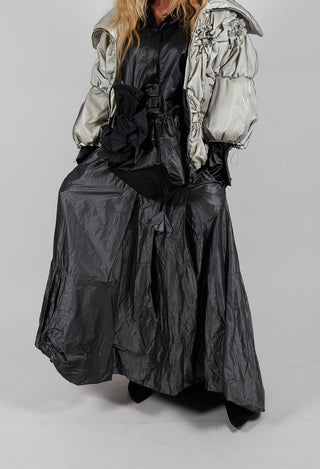 Dipped Hemline Skirt in Grey