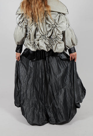 Dipped Hemline Skirt in Grey