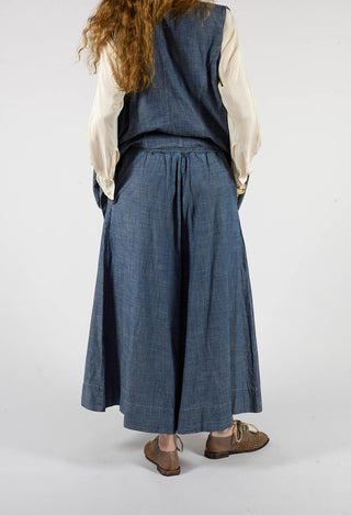 Wide Leg Culottes in Oyster Grey