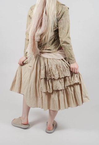 Framboise Skirt in Striped Linen