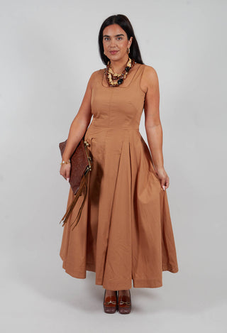 Eliodoro Dress in Camello