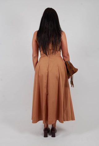 Eliodoro Dress in Camello