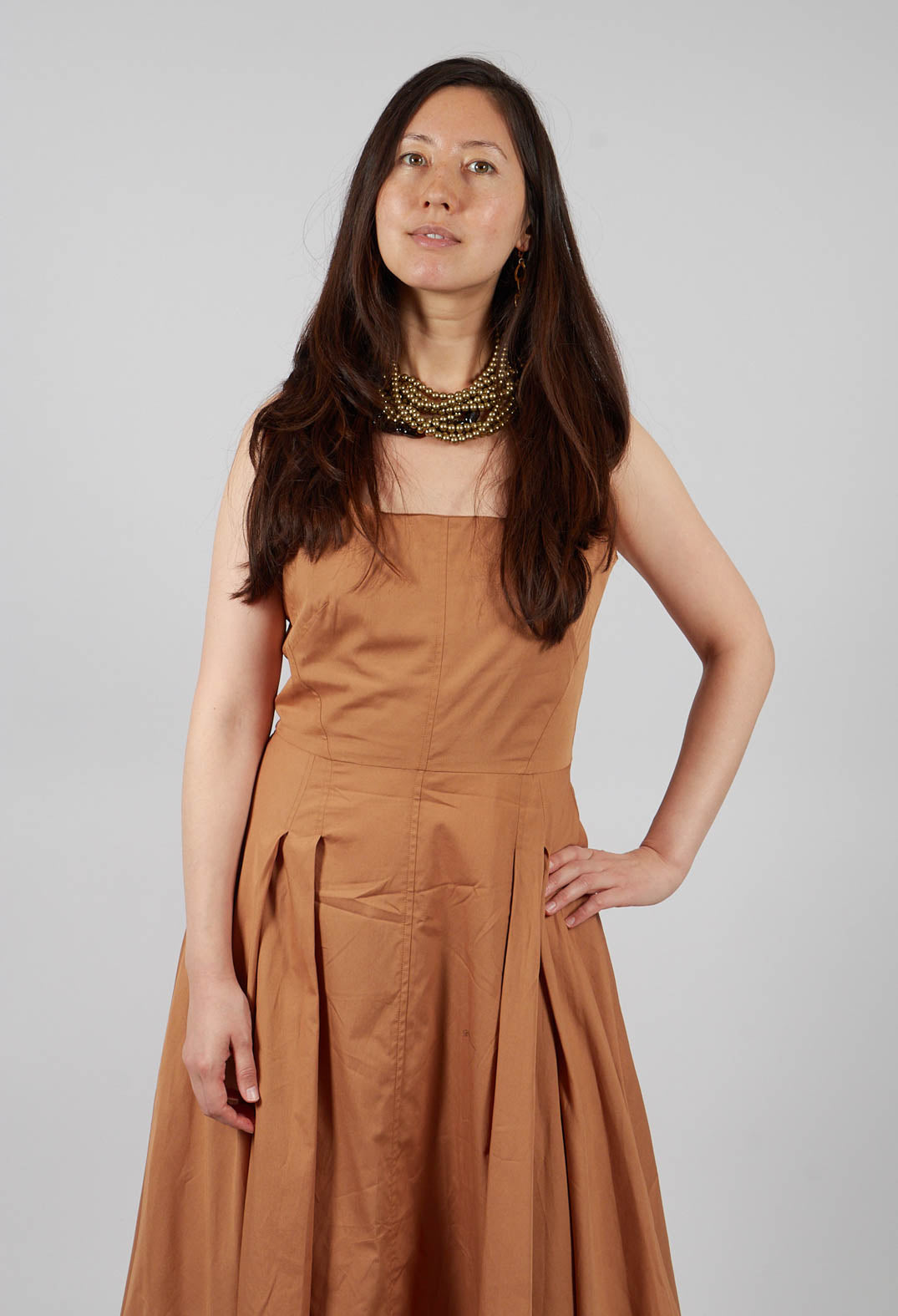 Eliodoro Dress in Camello