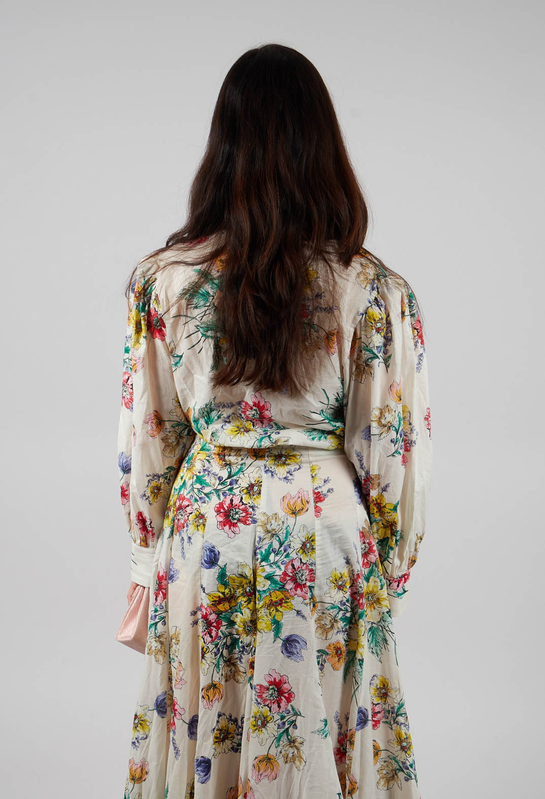 Gesso Cropped Blouse in Multicolour