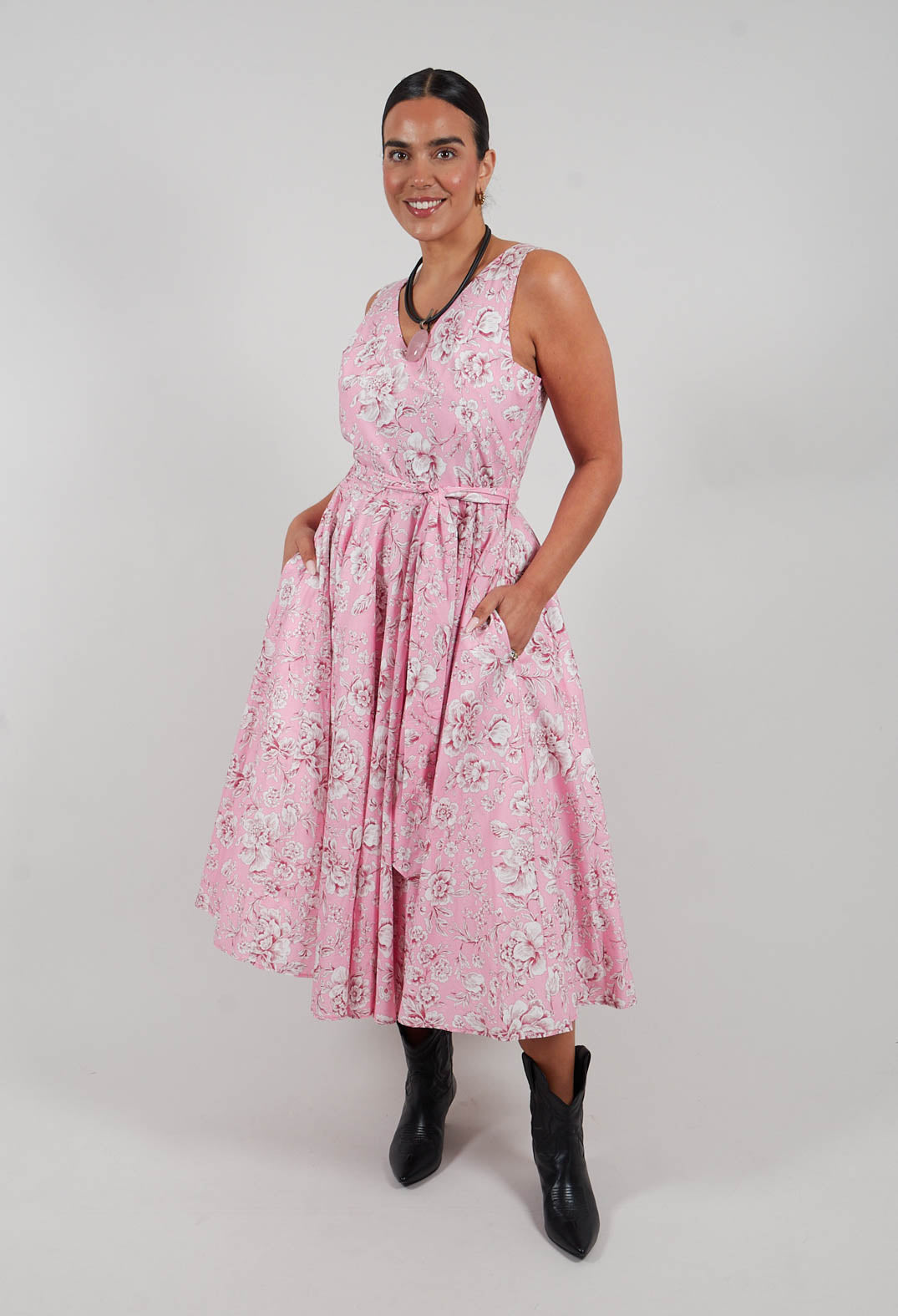 Ginger Dress in Rosa-Panna