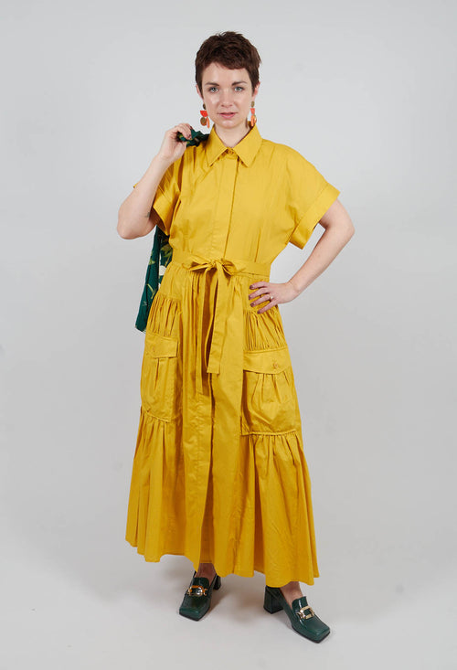 Utility Dress in Mustard
