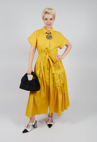Utility Dress in Mustard