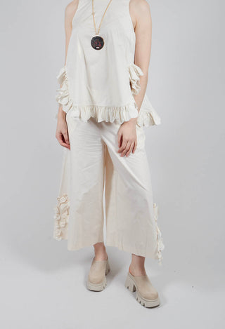 Pantalone Trousers in Cream