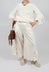 Pantalone Trousers in Cream