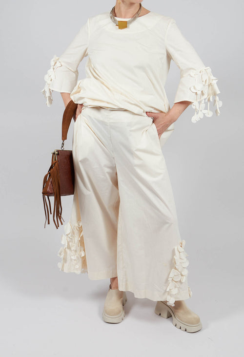 Pantalone Trousers in Cream