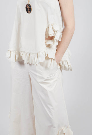 Pantalone Trousers in Cream