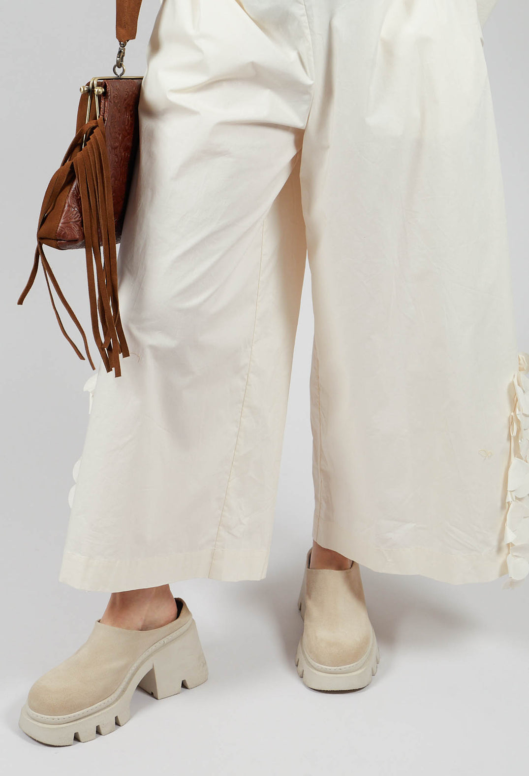 Pantalone Trousers in Cream