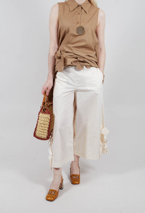 Pantalone Trousers in Cream