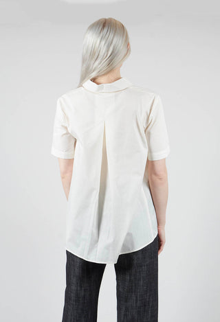 Pleated Shirt in Cream