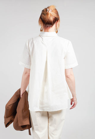 Pleated Shirt in Cream