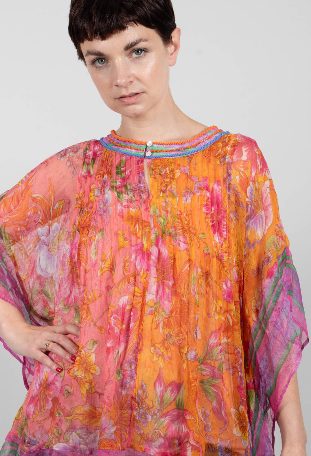 Romance Blouse in Orange