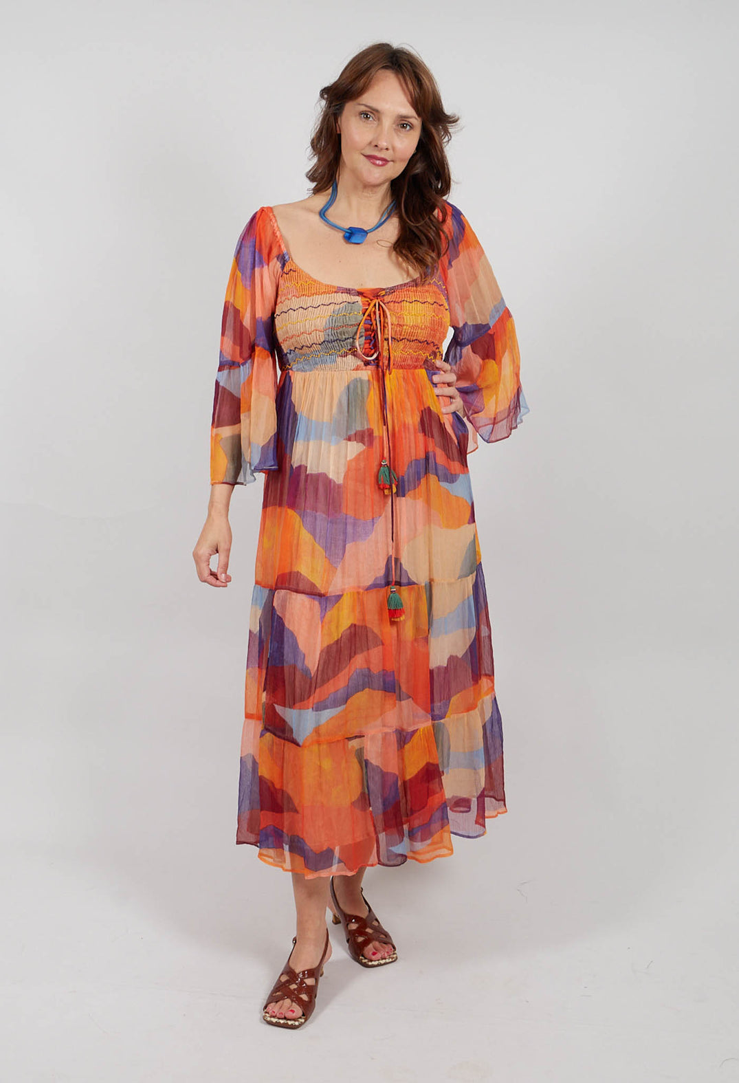Touloulou Dress in Orange