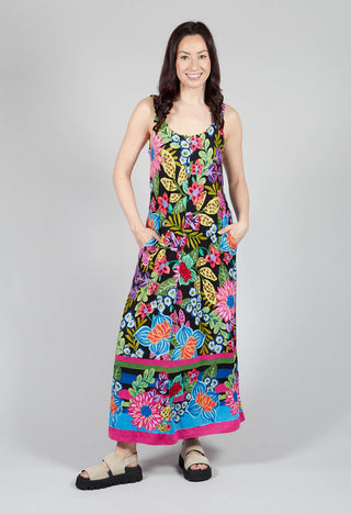 Tayana Dress in Black Floral Print