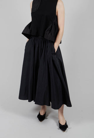 Pleated Skirt in Black
