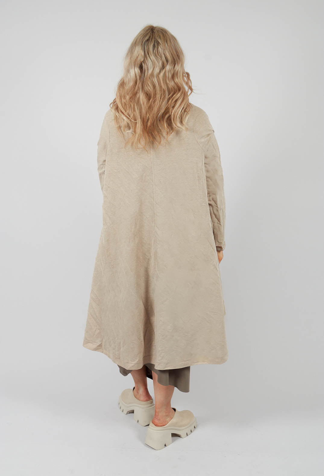 Longline Cardigan in Beige