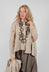 Front Crop Shirt in Beige