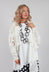 Cropped Knitted Cardigan in White