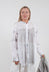 Long Shirt with Print in White