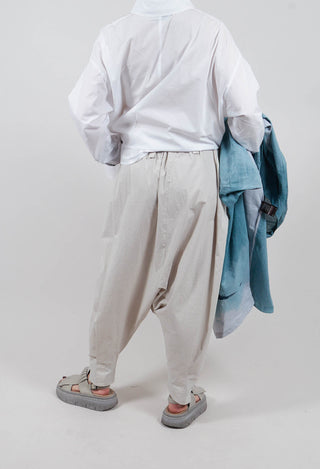 Drop Crotch Trouser in Grey