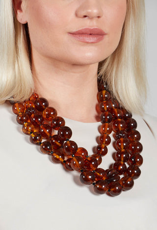Frances Necklace in Tortoise Shell