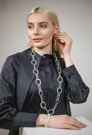 Link Chain Necklace in Silver Plated