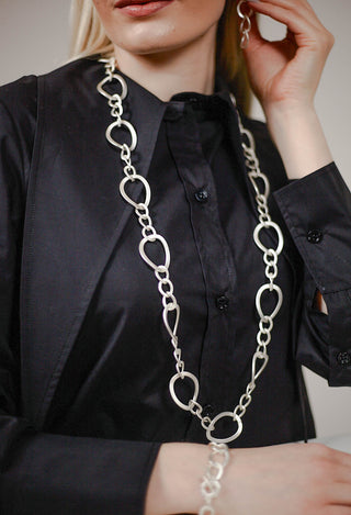Link Chain Necklace in Silver Plated