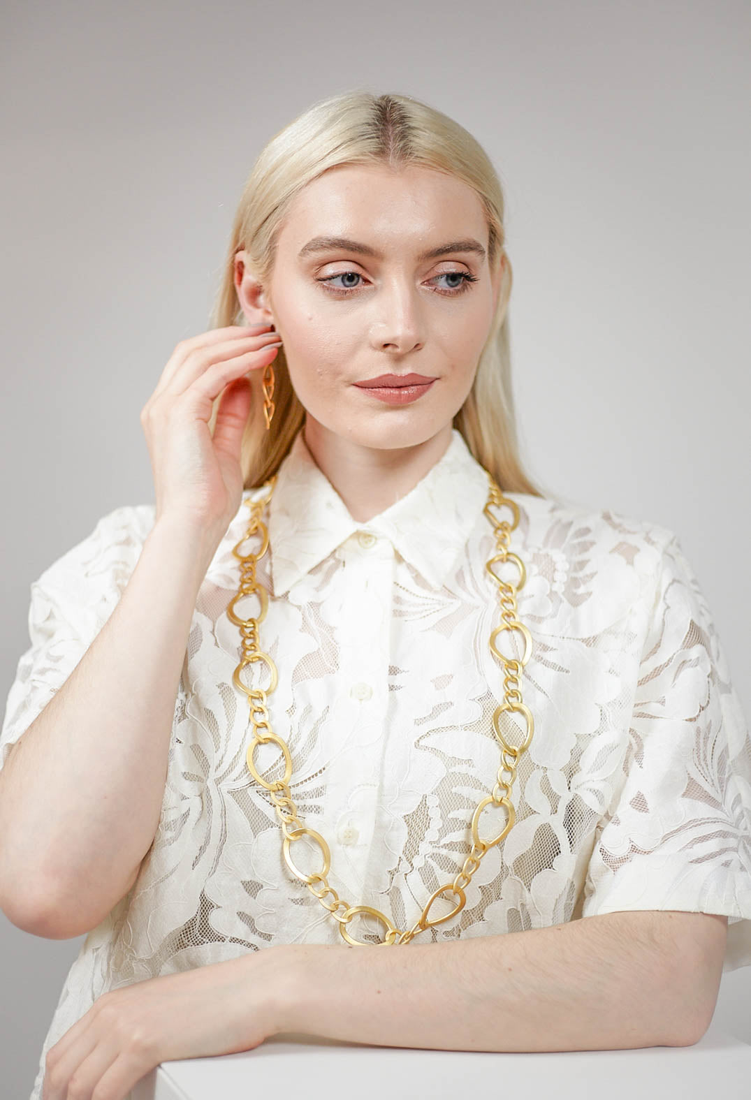 Link Chain Necklace in Gold Plated