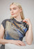 Blackened Link Chain Necklace in Silver Plated