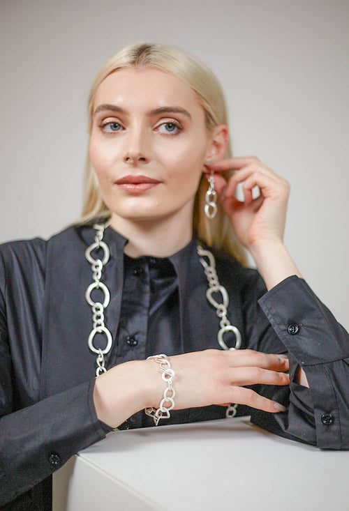 Link Chain Bracelet in Silver Plated